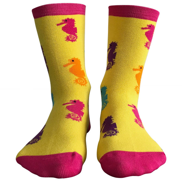 DS002 Athletic Equine Seahorse bamboo sock by Dark Soles Socks New Zealand